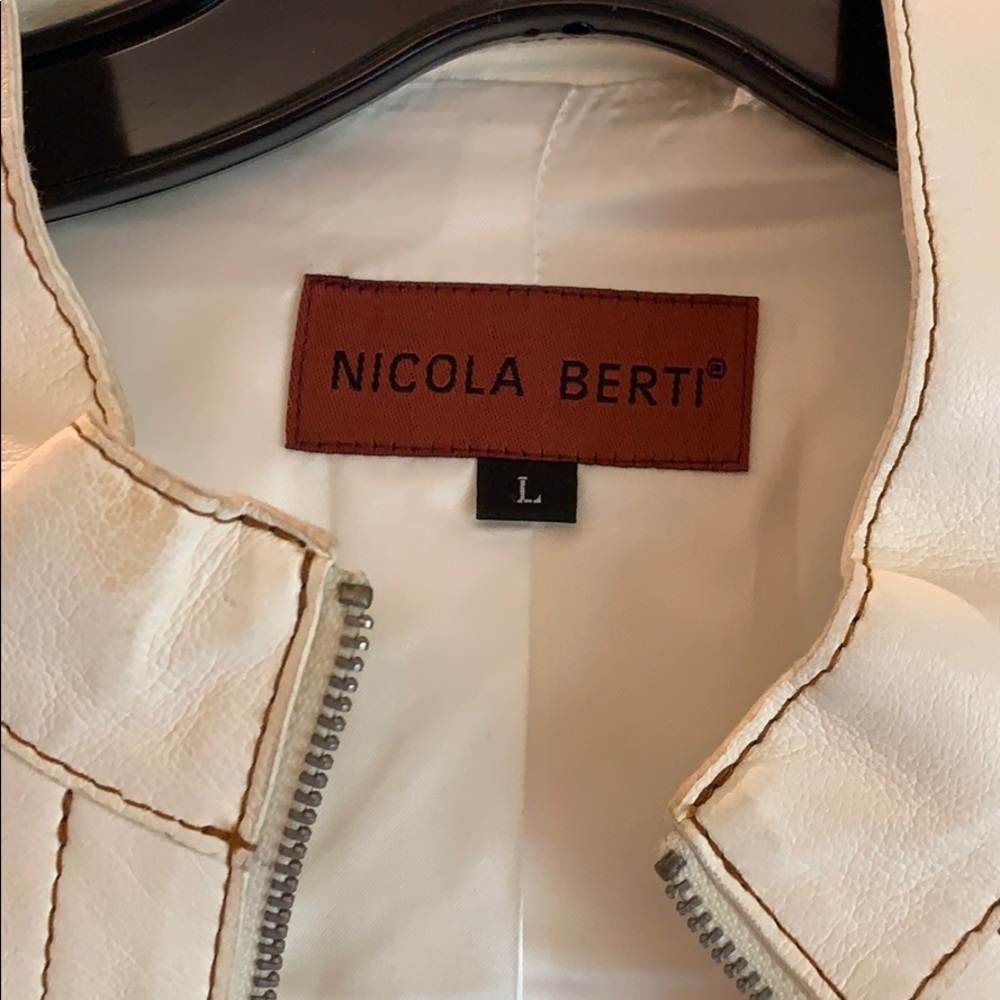 Soft as butter off white leather jacket